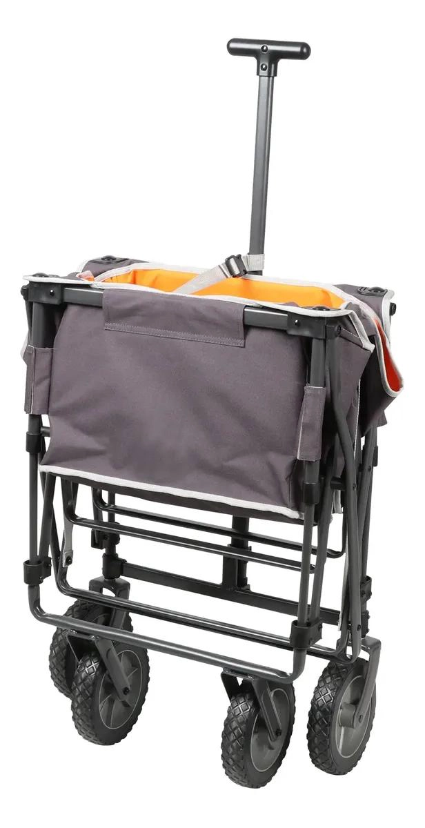 CARRO PLEGABLE PORTATIL PARA CAMPING Y ACTIVIDADES AL AIRE LIBRE COLOR GRIS - 4