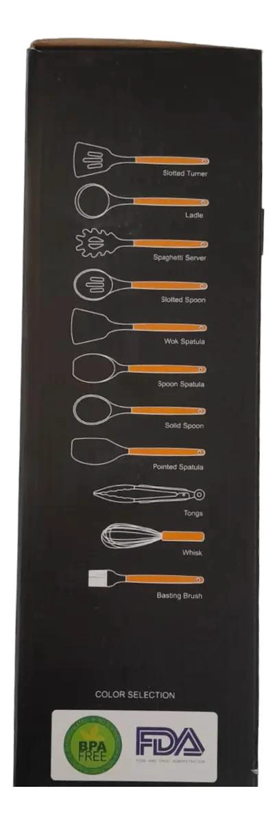 SET DE 11 UTENSILIOS DE COCINA ANTIADHERENTES DE SILICONA - 2