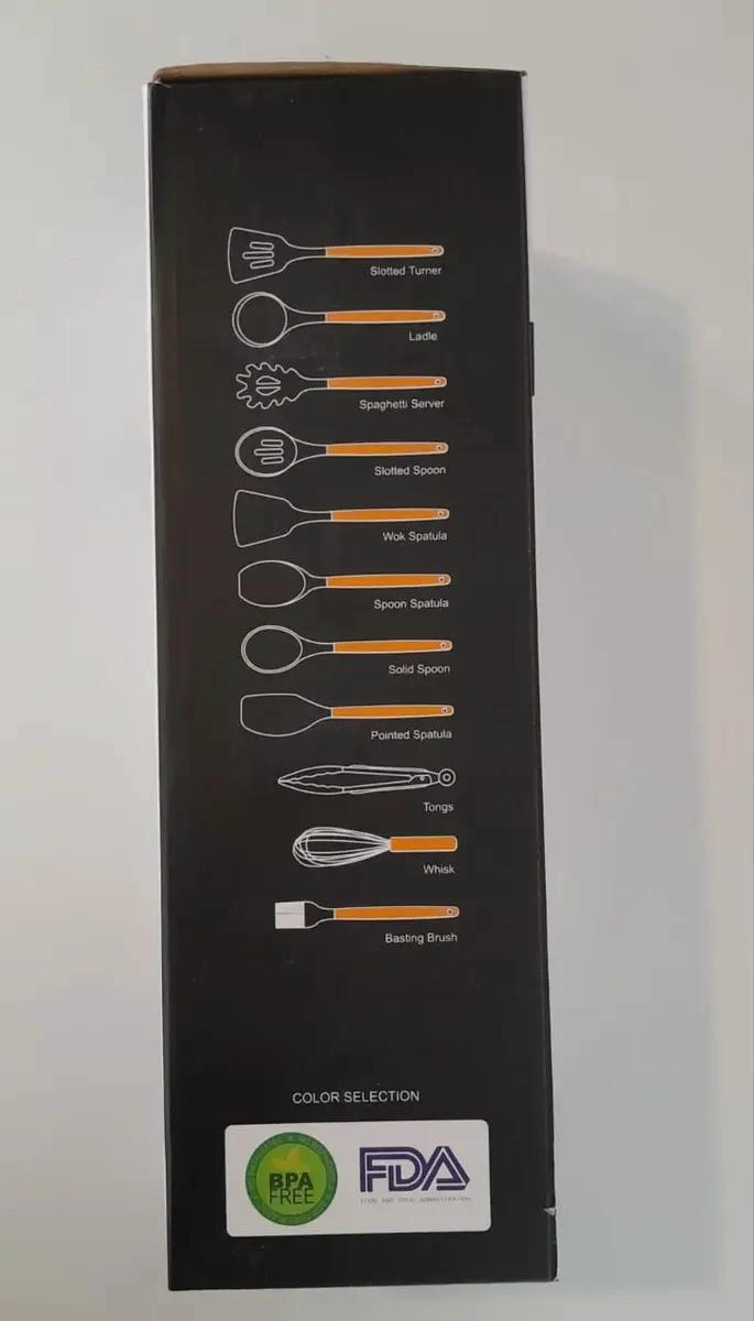 SET COMPLETO DE UTENSILIOS DE COCINA CON CUCHARONES DE SILICONA 12 PIEZAS - 4