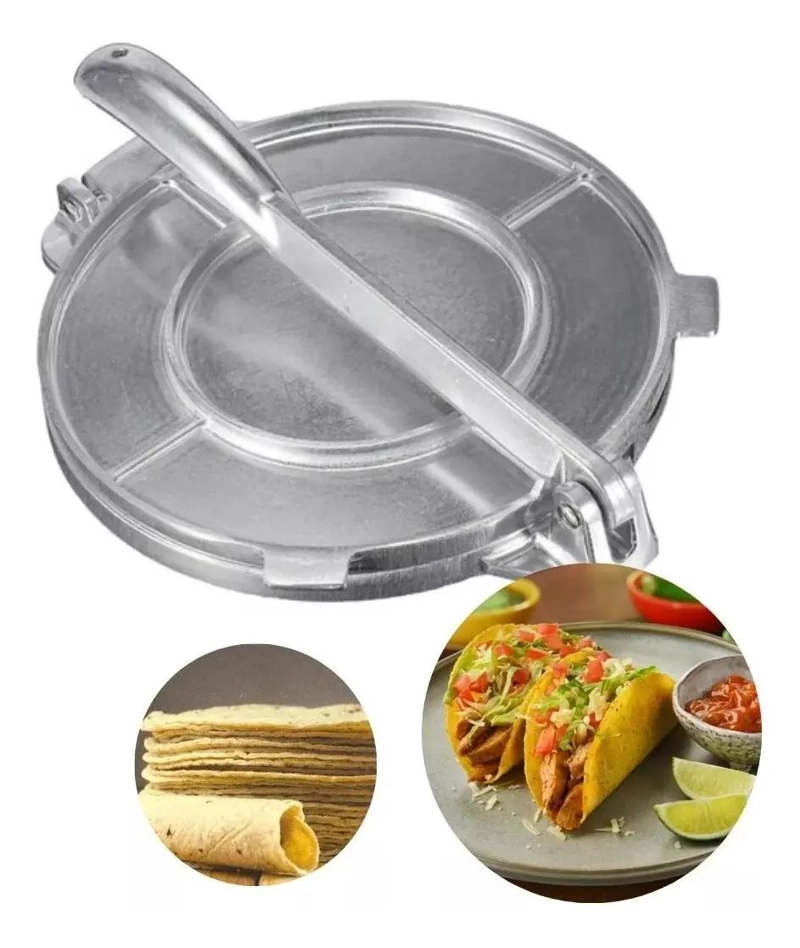 PRENSA PARA TORTILLAS Y FAJITAS DE MASA CON DIAMETRO DE 20 CM - 1