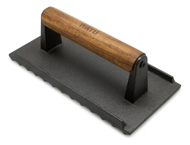 PRENSA DE HIERRO FUNDIDO PARA COCINA COLOR NEGRO RESISTENTE - 1