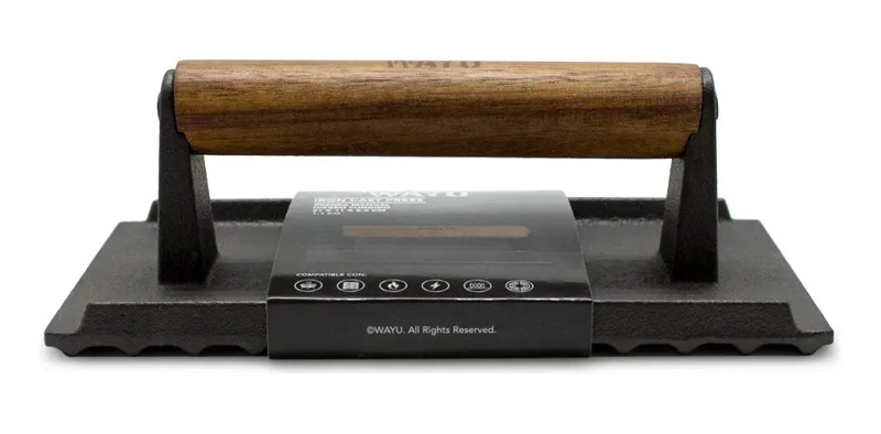 PRENSA DE HIERRO FUNDIDO PARA COCINA COLOR NEGRO RESISTENTE - 2