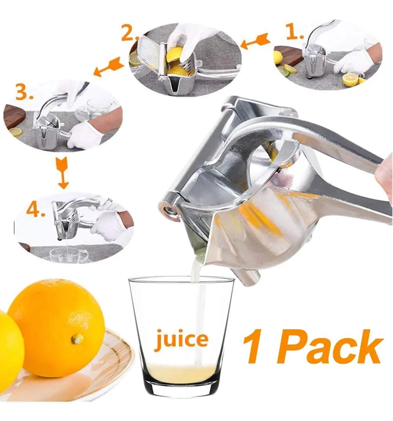 EXPRIMIDOR MANUAL GRANDE PARA LIMONES Y NARANJAS COLOR GRIS - 2