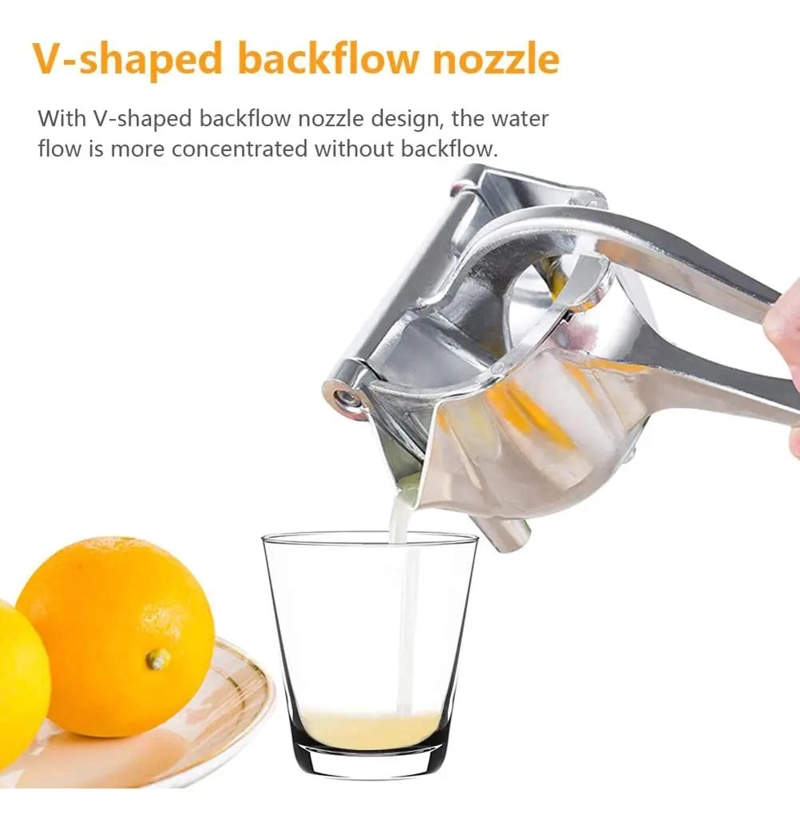 EXPRIMIDOR MANUAL GRANDE PARA LIMONES Y NARANJAS COLOR GRIS - 3
