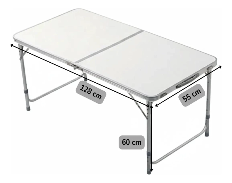 MESA PLEGABLE PORTATIL CON SILLAS INTEGRADAS PARA CAMPING Y ACTIVIDADES AL AIRE - 3