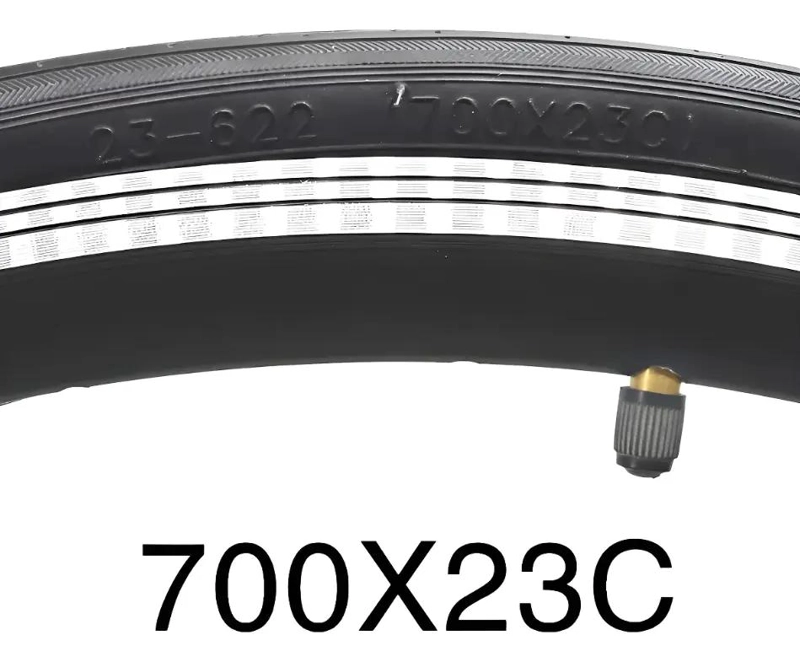 PAR DE NEUMATICOS PARA BICICLETA 700X23C CON CAMARAS INCLUIDAS - 1