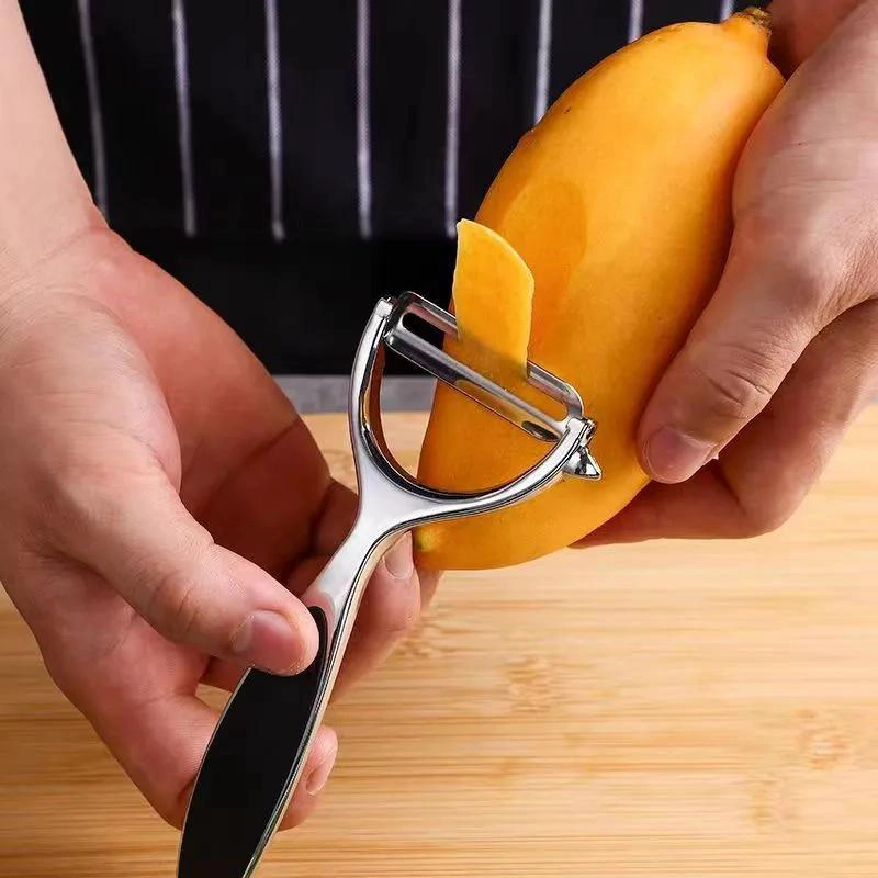 SET DE 2 PELADORES DE ACERO INOXIDABLE PARA FRUTAS Y VERDURAS - 2