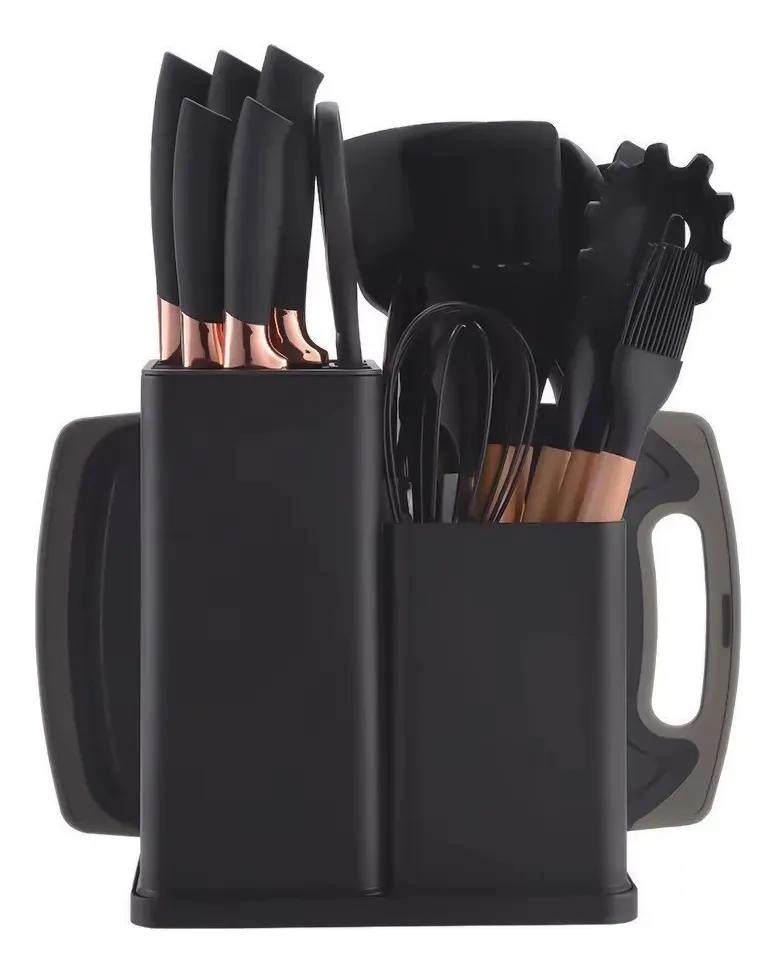 SET COMPLETO DE 19 UTENSILIOS DE COCINA DE SILICONA CON SOPORTE - 2