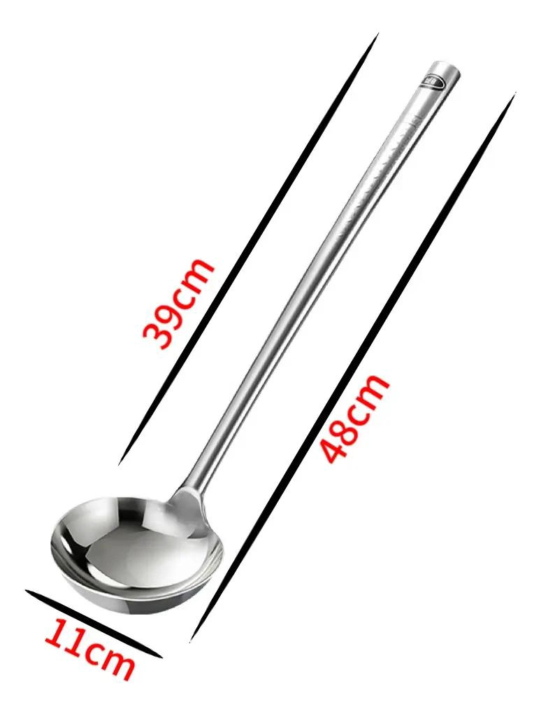 CUCHARON DE ACERO INOXIDABLE PARA SALTEAR TAMAÑO 6 - 2