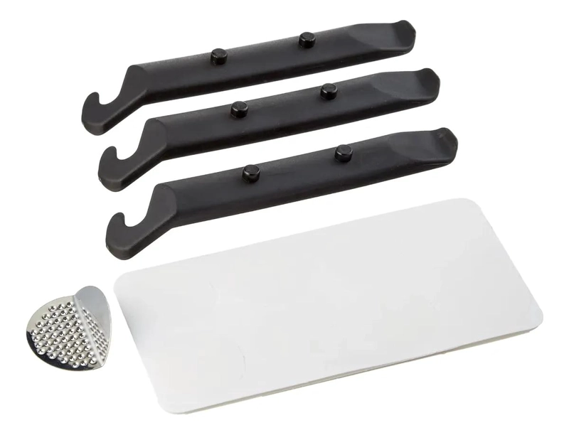 KIT COMPLETO PARA REPARACION DE PARCHES EN CAMARA DE BICICLETA CON HERRAMIENTAS - 1