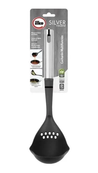 CUCHARON MULTIUSO DE NYLON RESISTENTE DE 33 CM PARA COCINA - 3