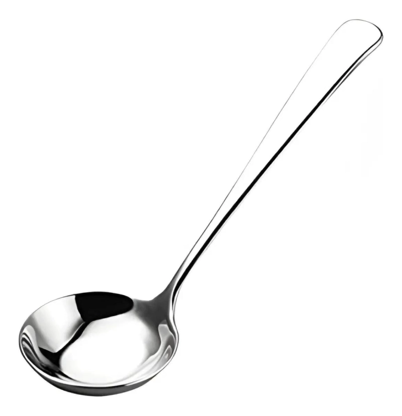 CUCHARON PARA SOPA DE ACERO INOXIDABLE DE 28.6 CM - 1
