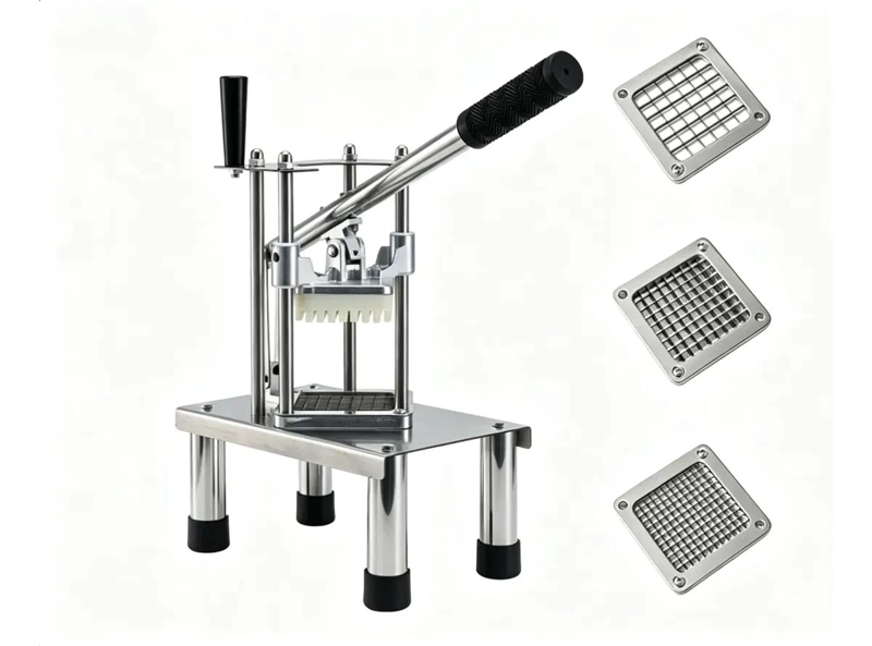 CORTADORA Y PICADORA COMERCIAL PARA VERDURAS Y PAPAS EN ACERO INOXIDABLE - 1