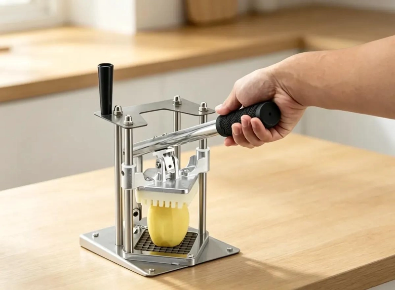 CORTADORA Y PICADORA COMERCIAL PARA VERDURAS Y PAPAS EN ACERO INOXIDABLE - 2