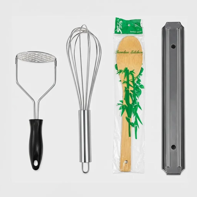 SET COMPLETO DE UTENSILIOS DE COCINA CON BARRA MAGNE TICA DE 32 CM - 5