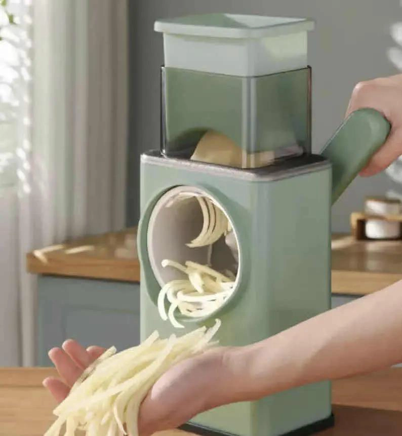 PICADOR CORTADOR RALLADOR MULTIFUNCIONAL PARA FRUTAS Y VERDURAS 3 EN 1 - 3