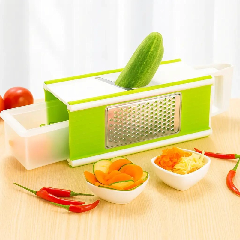RALLADOR MULTIFUNCIONAL 5 EN 1 PARA VERDURAS Y FRUTAS CON MANDOLINA - 1