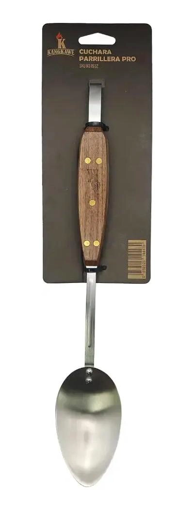 CUCHARA PARRILLERA PROFESIONAL PARA ASADO CON DISEÑO ERGONOMICO - 4