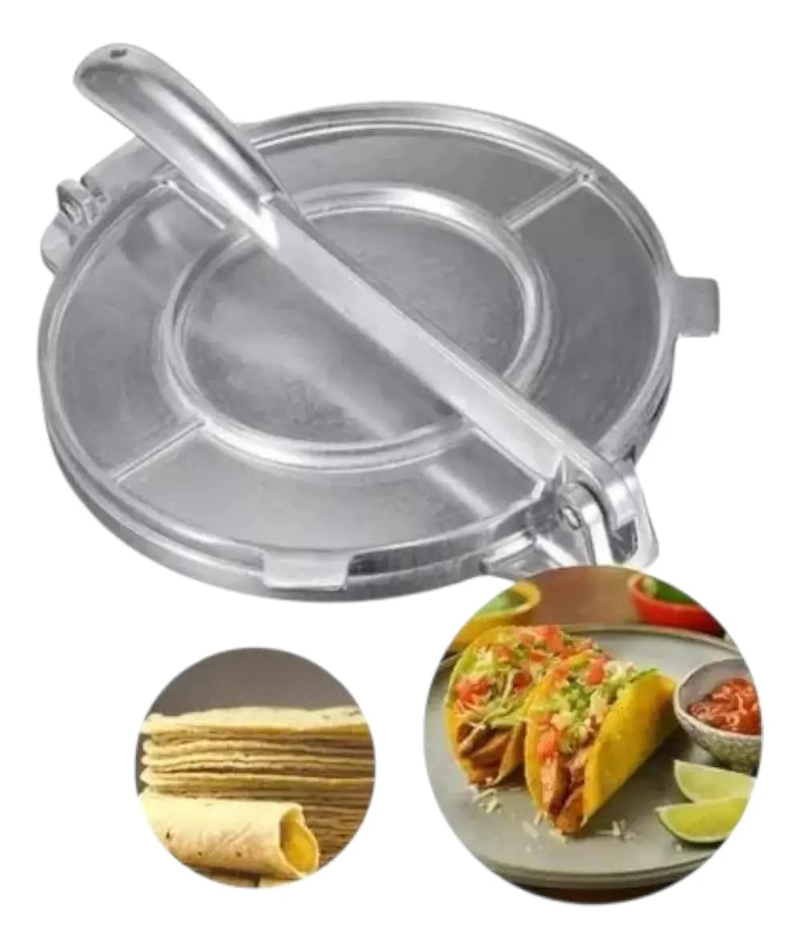 PRENSA PARA TORTILLAS DE ACERO INOXIDABLE DE 20 CM PARA COCINA - 2