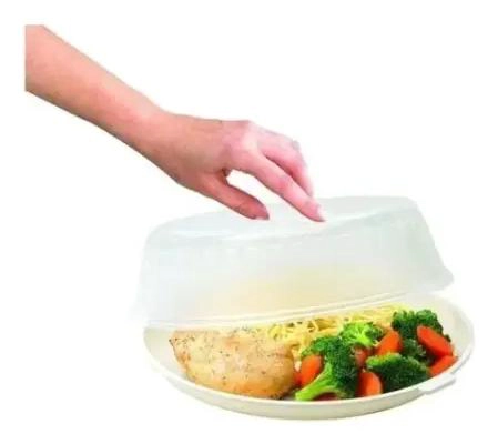 TAPA PLASTICA PARA MICROONDAS SEGURA Y LIBRE DE BPA - 2