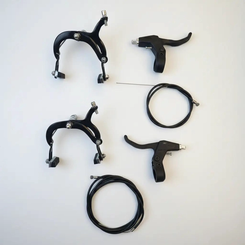 KIT COMPLETO DE FRENO CON MANILLA Y PIOLA PARA BICICLETA MTB Y URBANAS - 5
