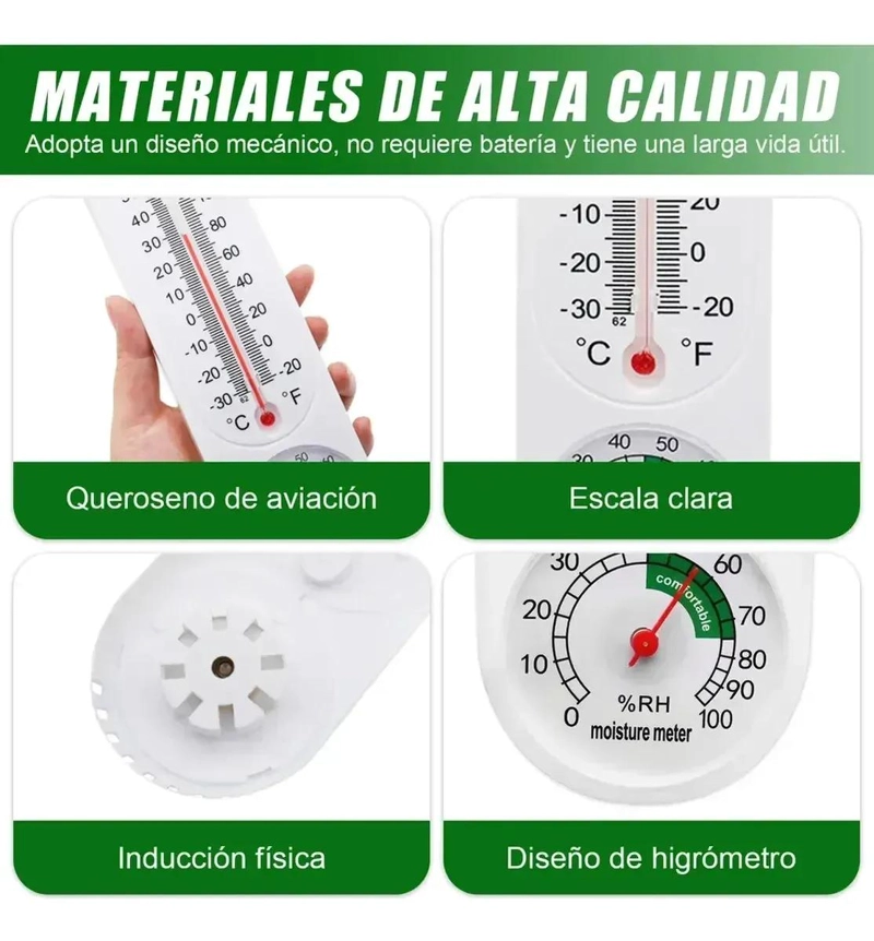 PACK DE 5 TERMOMETROS PARA REFRIGERADOR Y CONGELADOR CON ALTA PRECISION - 3