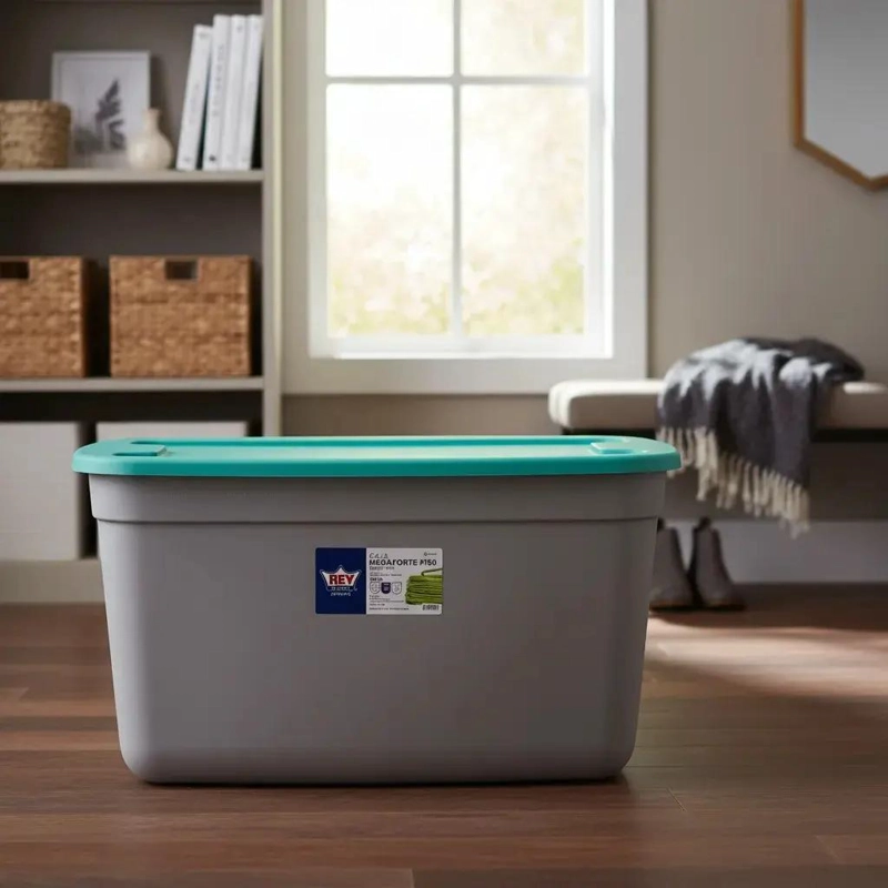 CAJA ORGANIZADORA PARA ALMACENAMIENTO CON CAPACIDAD DE 120 LITROS - 1