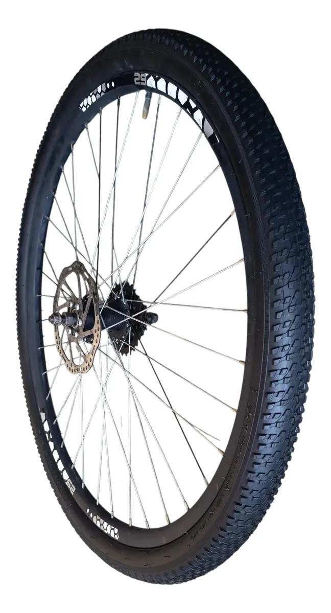 JUEGO DE 2 NEUMATICOS Y 2 CAMARAS PARA BICICLETA ARO 29 X 2.125 COLOR NEGRO - 2