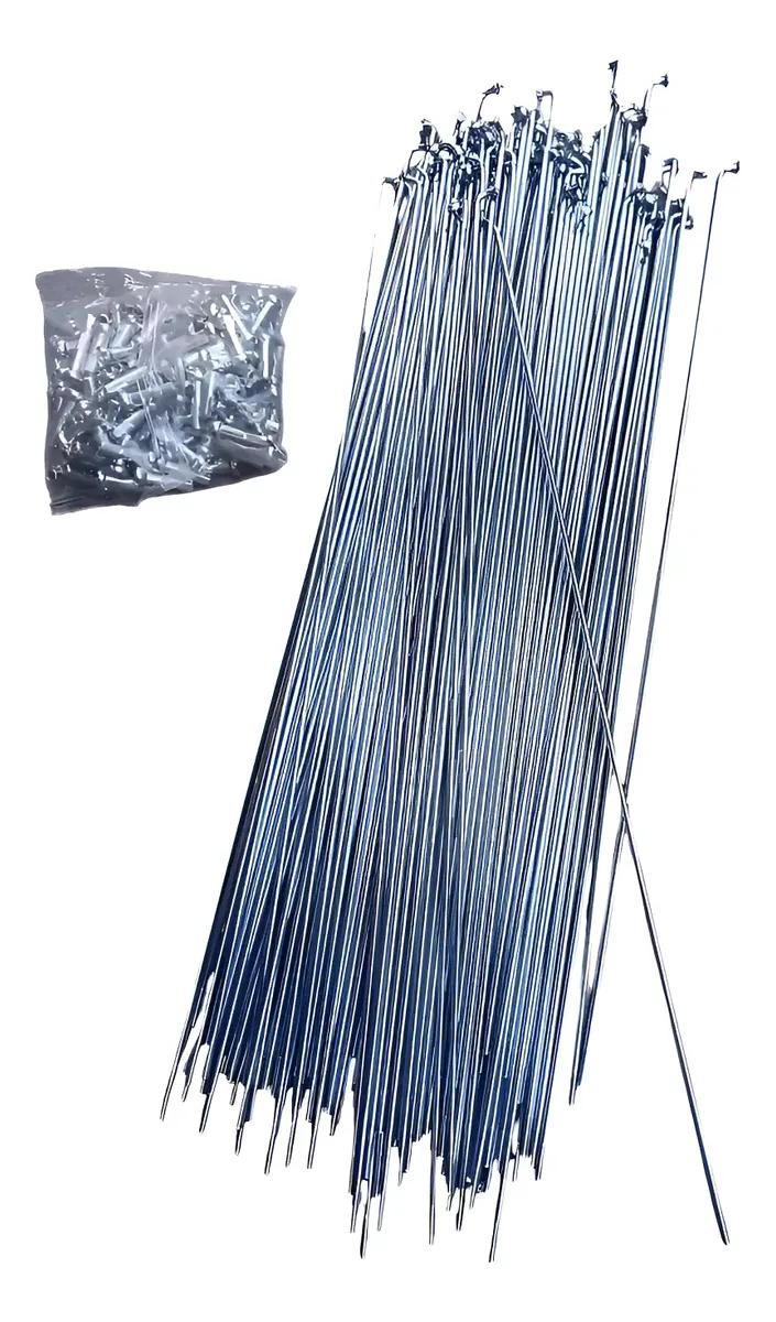RAYO PARA RUEDA DE BICICLETA DE 285 MM CON 14 GRAMOS Y NIPLES INCLUIDOS - 3