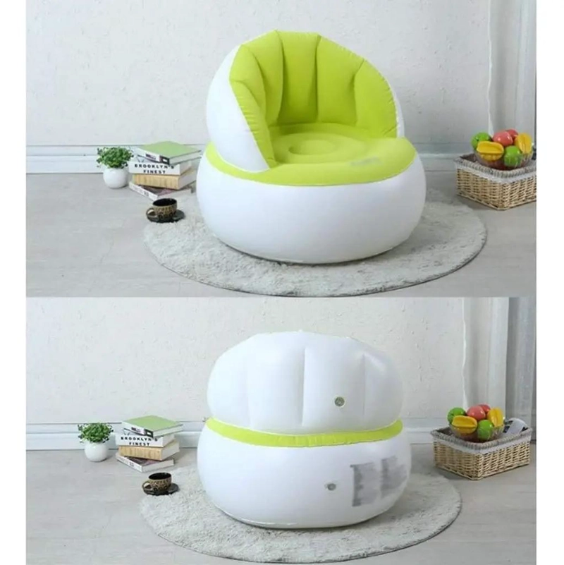 SILLON INFLABLE TIPO PUFF CON TUMBONA Y REPOSAPIE S INTEGRADO PARA DESCANSO - 2