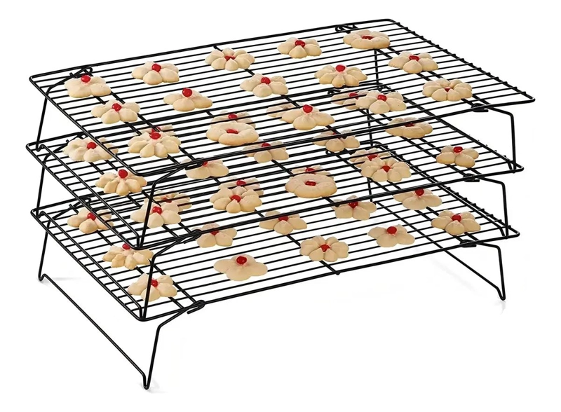 REJILLA PARA ENFRIAR GALLETAS Y PAN CON 3 NIVELES RESISTENTES - 5