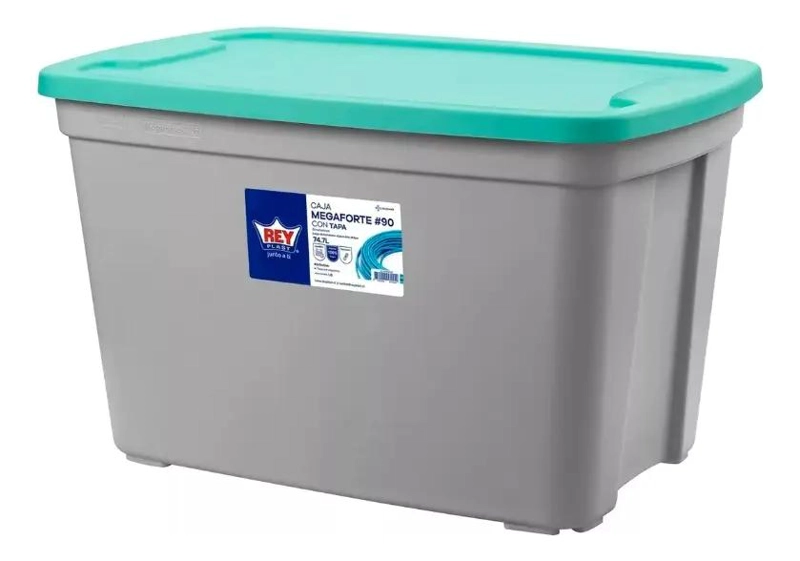 CAJA ORGANIZADORA PARA ALMACENAMIENTO CON CAPACIDAD DE 75 LITROS - 2