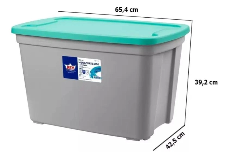CAJA ORGANIZADORA PARA ALMACENAMIENTO CON CAPACIDAD DE 75 LITROS - 3