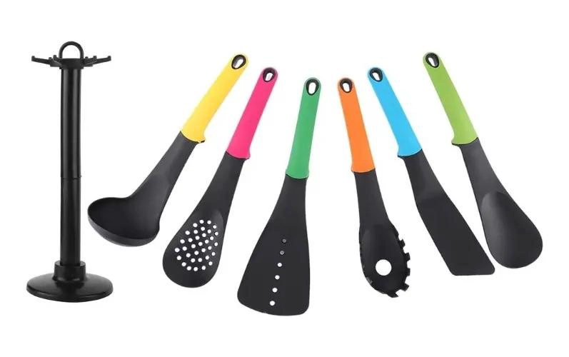 SET DE 6 UTENSILIOS DE COCINA CON ESPATULAS, CUCHARA Y CUCHARON - 3