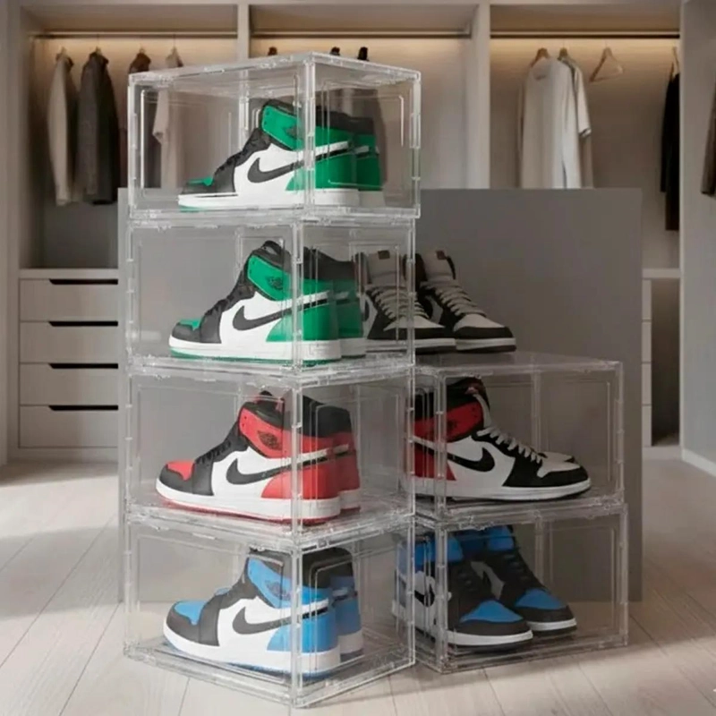 ORGANIZADOR ACRILICO CON 6 CAJONES IMANTADOS PARA ZAPATOS - 1
