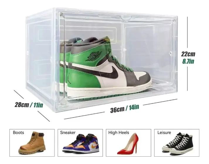 ORGANIZADOR ACRILICO CON 6 CAJONES IMANTADOS PARA ZAPATOS - 2