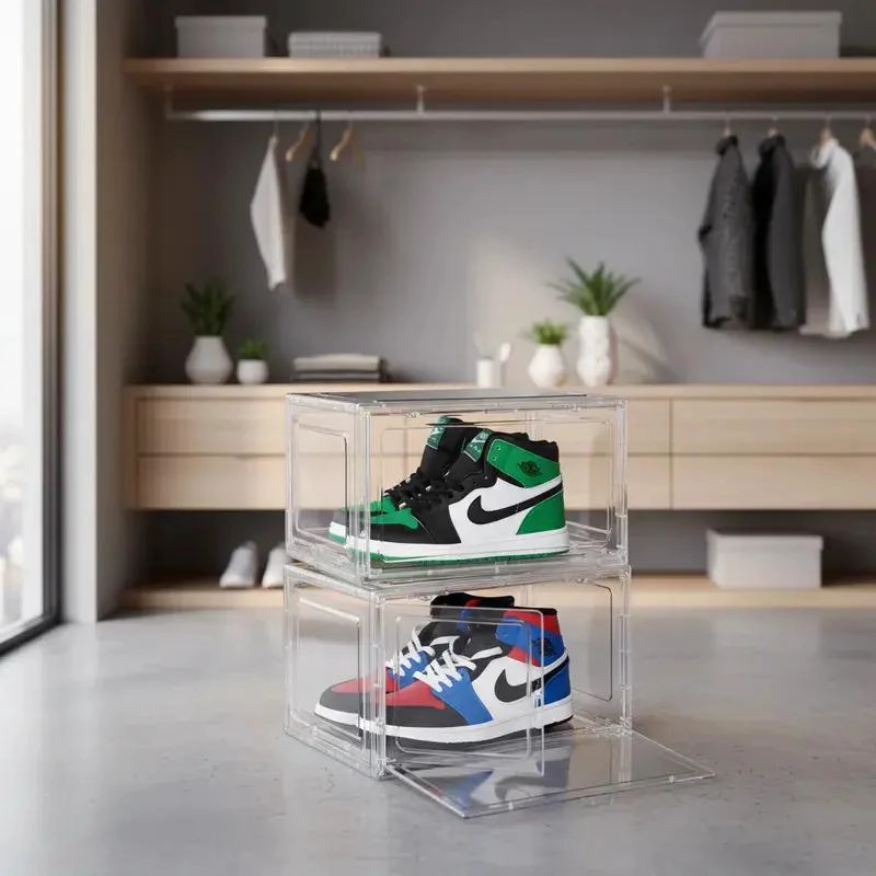 ORGANIZADOR ACRILICO CON 6 CAJONES IMANTADOS PARA ZAPATOS - 5