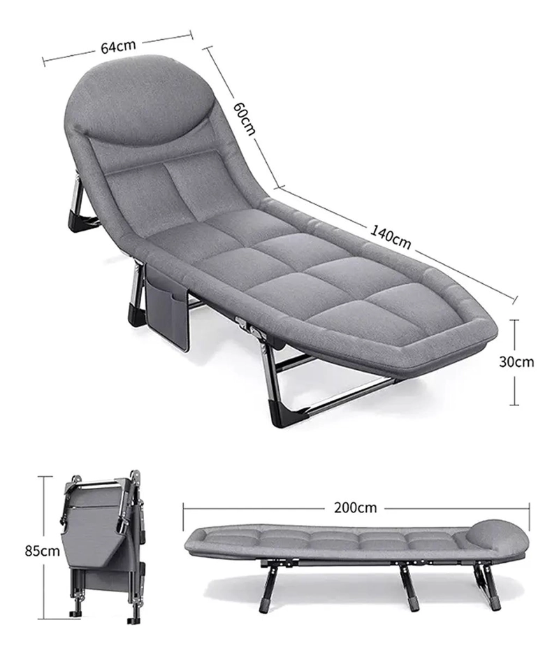 CAMA DE CAMPAÑA PLEGABLE ACOLCHADA PARA USO OUTDOOR - 4