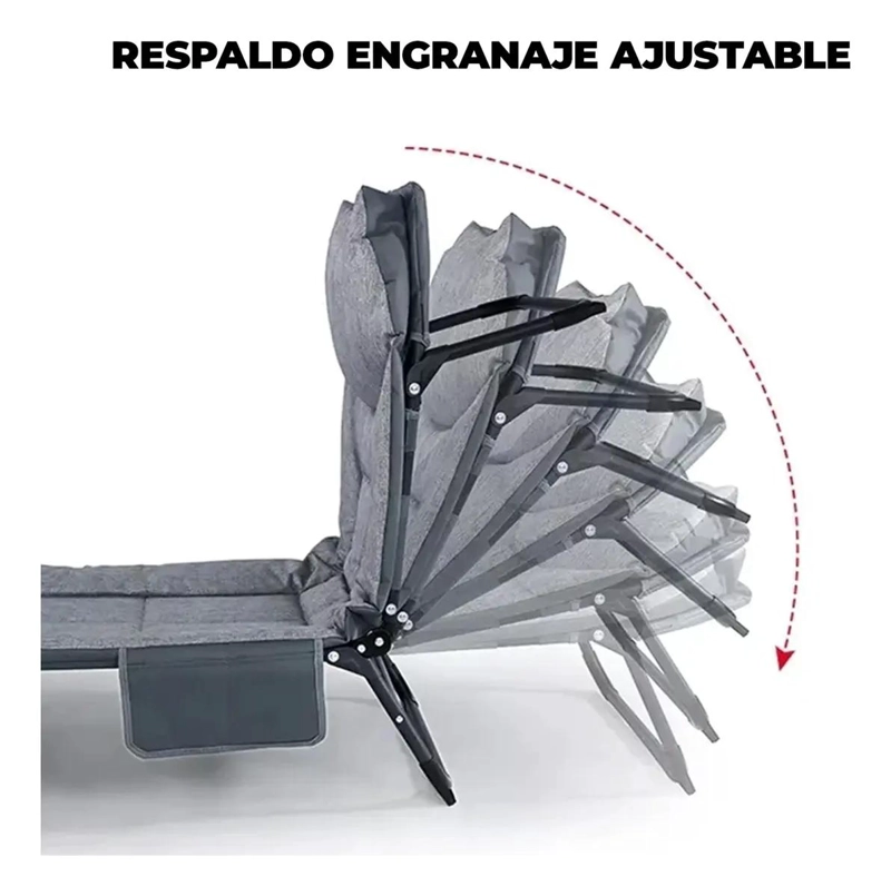 CAMA DE CAMPAÑA PLEGABLE ACOLCHADA PARA USO OUTDOOR - 5