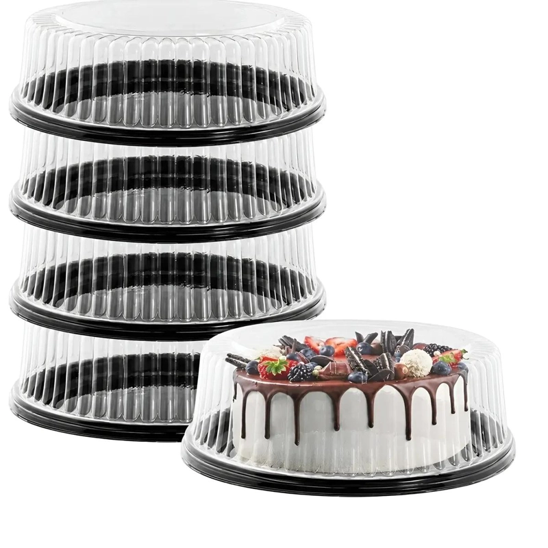 SET DE 50 BANDEJAS PARA TORTA Y PORTA CUPCAKES DE 25X8 CM - 1