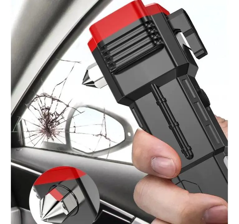 LINTERNA TACTICA MULTIFUNCIONAL CON MARTILLO DE EMERGENCIA Y CARGA USB - 2