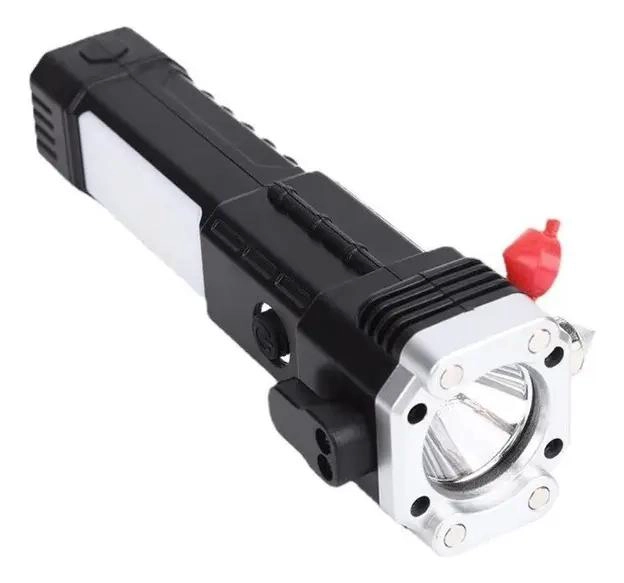 LINTERNA TACTICA MULTIFUNCIONAL CON MARTILLO DE EMERGENCIA Y CARGA USB - 3