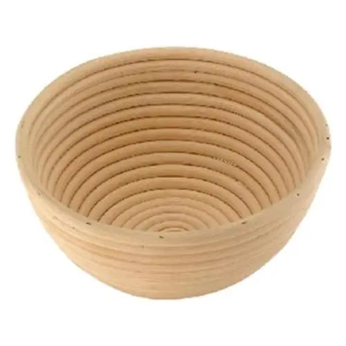 CESTA FERMENTADORA REDONDA PARA PAN DE RATTAN 18X9 CM - 1