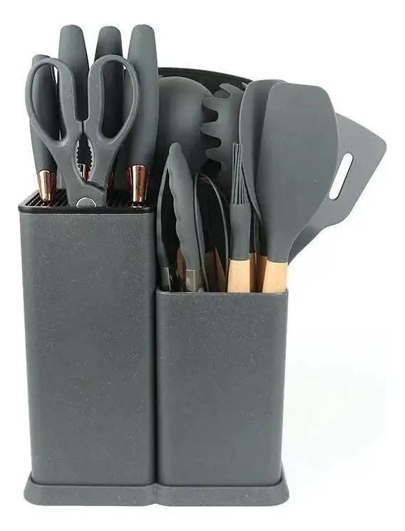 SET DE UTENSILIOS DE COCINA DE SILICONA ANTIADHERENTE PARA USO DIARIO - 3