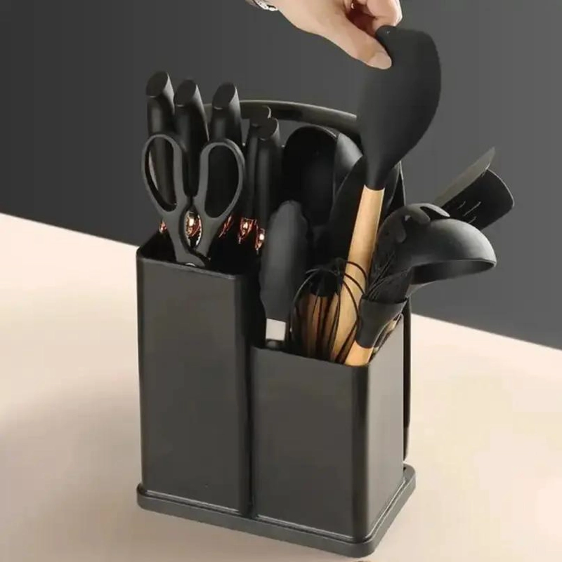 SET DE UTENSILIOS DE COCINA DE SILICONA ANTIADHERENTE PARA USO DIARIO - 5