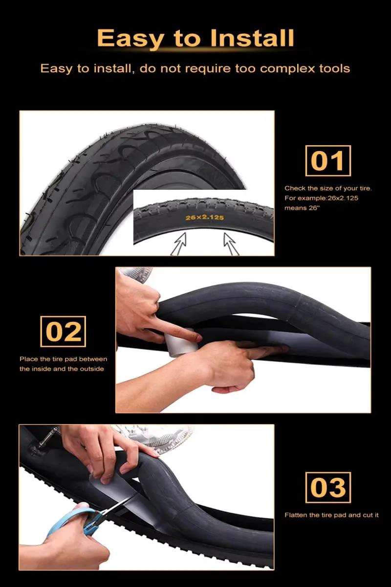 PACK DE 2 CAMARAS PARA BICICLETA 700X23-25 CON CINTA ANTIPINCHAZOS - 5