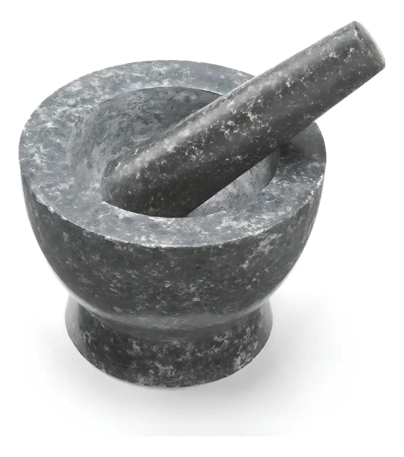 MORTERO DE GRANITO DE 14 CM IDEAL PARA PREPARAR ESPECIAS Y CONDIMENTOS - 1