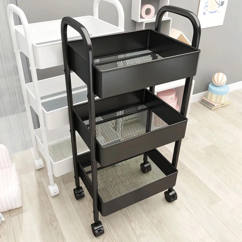 ORGANIZADOR DE GABINETES DE COCINA DE 3 NIVELES EN COLOR NEGRO - 2
