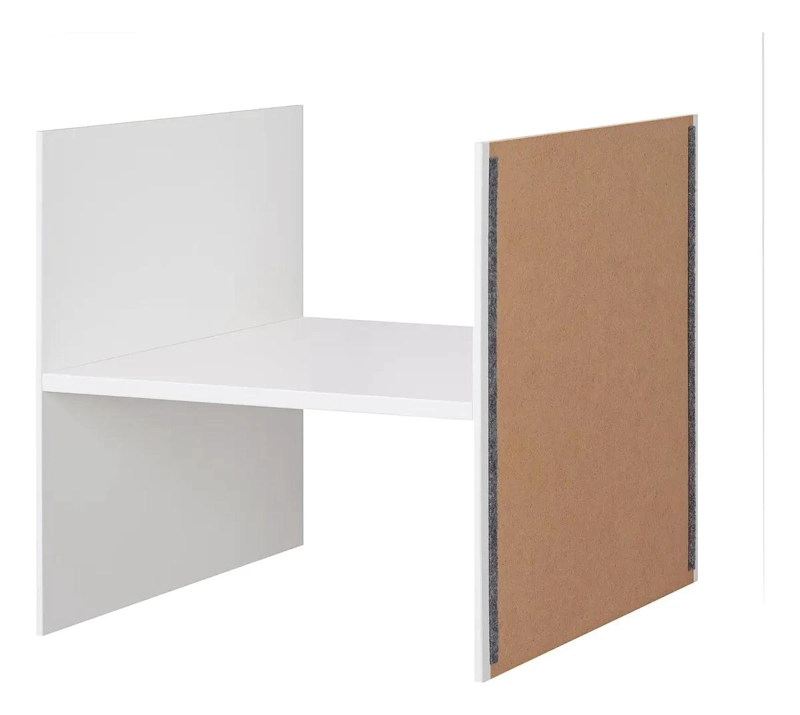REPISA ORGANIZADORA DE PINO BLANCO CON SEPARADOR DE 33X33 CM - 1