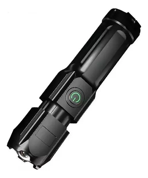 LINTERNA RECARGABLE USB TACTICA CON ZOOM Y ALTA POTENCIA - 1
